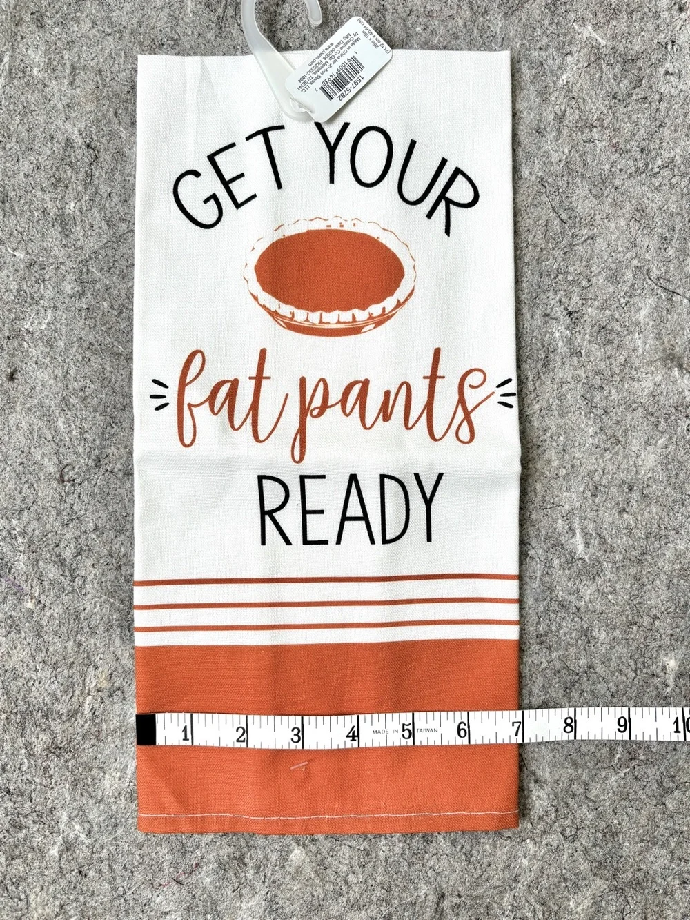 Thanksgiving food themed tea towels cranberries pumpkin pie 100% cotton